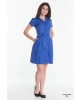 Vestido Hapuk Estampado Pregas Azul 59505