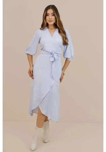 Vestido Jade Em Viscose Azul Nitido Outono/Inverno 2026