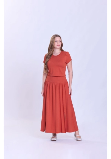 Vestido Amora Em Moletinho Telha Hapuk Outono/Inverno 2026