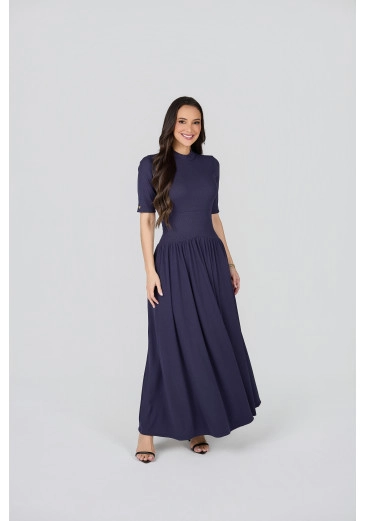 Vestido Emily Em Malha Azul Tata Martello Primavera/Verão 2027