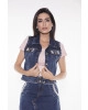 Conjunto Jeans Bordado Via Tolentino