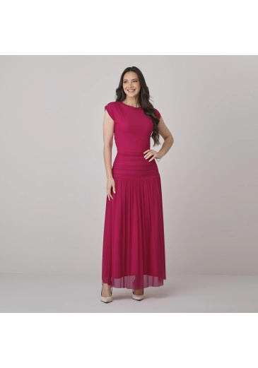 Vestido Aurora Em Tule Pink Tata Martello Outono/Inverno 2026