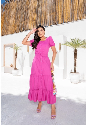 Conjunto Priscila Jeans Três Marias Midi Fagian Alto Verão 2024