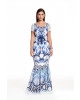 Vestido Fasciniu's Siren Print Azul 9650