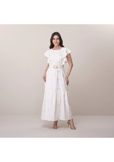 Vestido Sonia Bordado Branco Tatá Martello  Primavera/Verão 2026