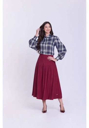 Saia Samara Em Tecido Plano Bordo Hapuk  Outono/Inverno 2026