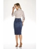 Saia Jeans com Fenda Via Tolentino