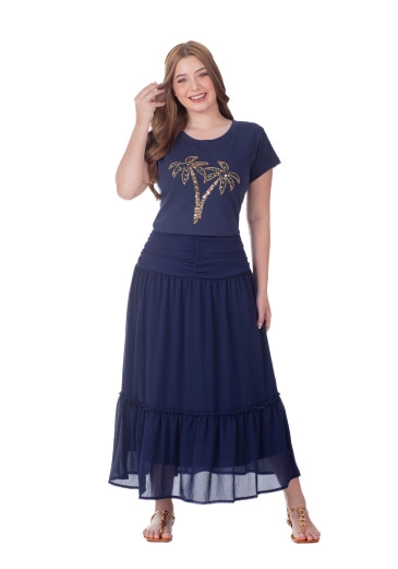 Blusa Moana Em Malha Azul Escuro Hapuk Primavera/Verão 2026