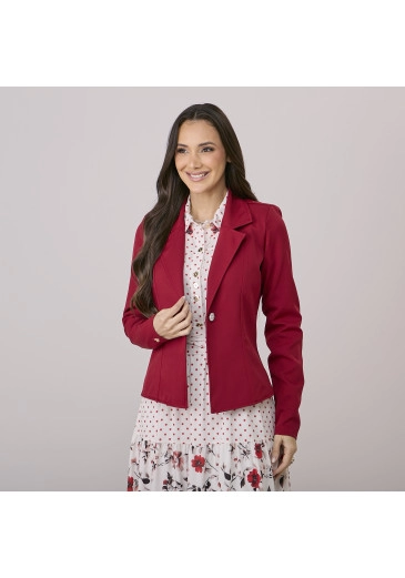 Blazer Samy Em Alfaiataria Vermelho Tata Martello Outono/Inverno 2026