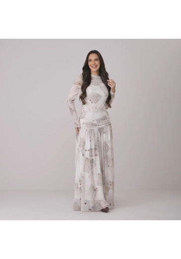 Conjunto Eva Em Tule Estampa Exclusiva TM Tata Martello Outono/Inverno 2026