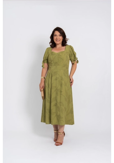 Vestido Em Viscose Maquinetada Kauly Alto Verão 2025