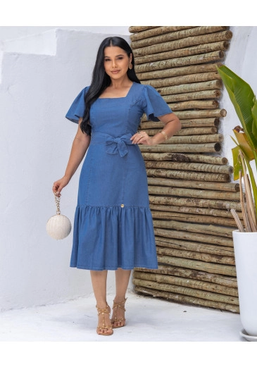Vestido Nicole Em Jeans Maria Amore Primavera/Verão 2026