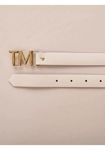 Cinto TM Off White Tatá Martello Alto Verão 2025