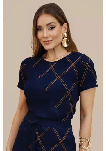 Blusa Lise Em Malha Jeans Plus Nitido Outono/Inverno 2026