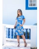 Vestido Estampado Azul Boutique K