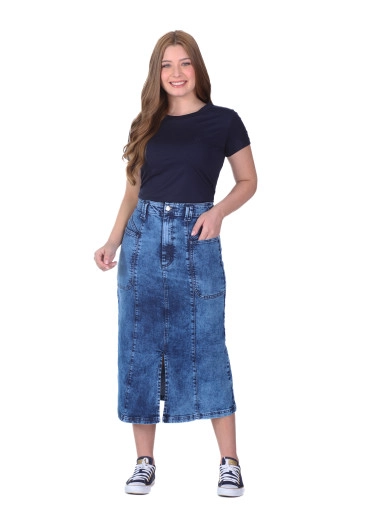 Saia Matilda Em Jeans Claro Hapuk  Primavera/Verão 2026