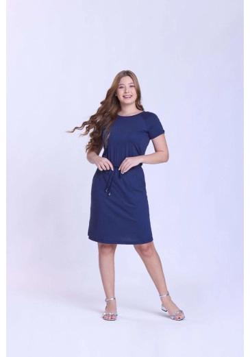 Vestido Marina Em Malha Azul Hapuk Outono/Inverno 2026