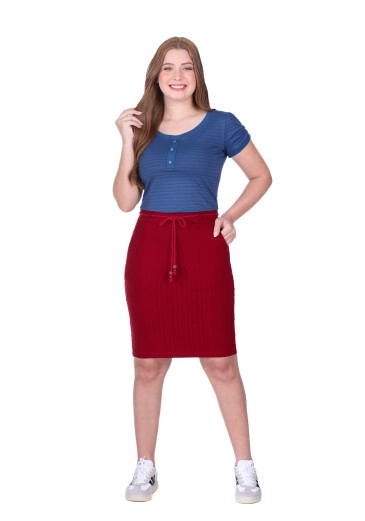 Conjunto Cíci Em Malha Listrada Azul Hapuk Primavera/Verão 2026