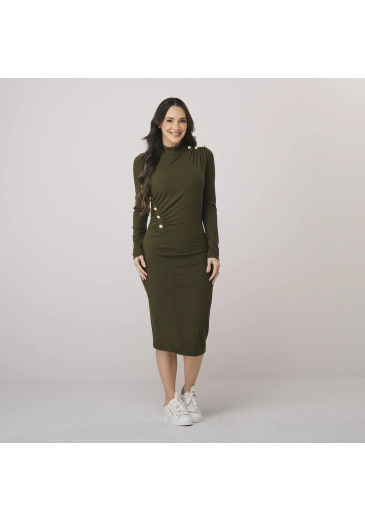 Vestido Silvana Em Stella Maris Verde Tata Martello Outono/Inverno 2026