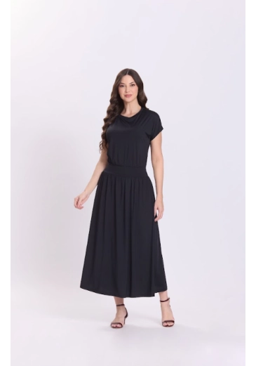 Vestido Iracy Em Malha Preto Hapuk Outono/Inverno 2026