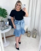 Saia Laço Najila Jeans 
