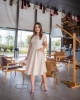 Vestido Godê Bege Boutique K
