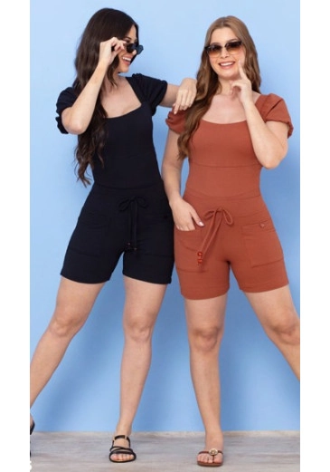 Shorts Jade Em Malha Texturizada Marrom Hapuk Primavera/Verão 2026