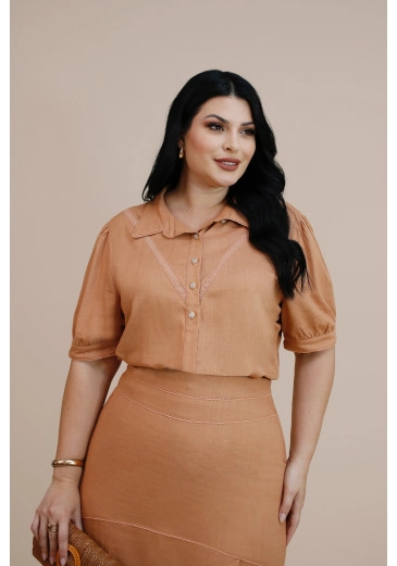 Camisa Azaleia Com Gola Rust Plus Nitido Outono/Inverno 2026