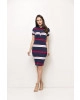 Vestido Gola Polo Azul-Marinho Laura Rosa 