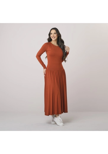 Vestido Josy Em Malha Vis Up Telha Tata Martello Outono/Inverno 2026