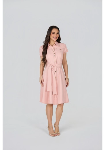 Vestido Rosania Em Alfaiataria Polly Rosa Tata Martello primavera/Verão 2027