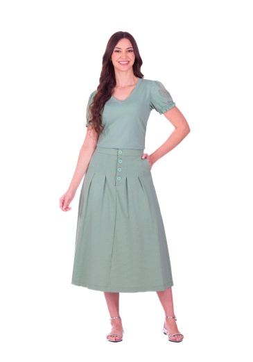 Conjunto Marcela Em Malha Verde Hapuk  Primavera/Verão 2027