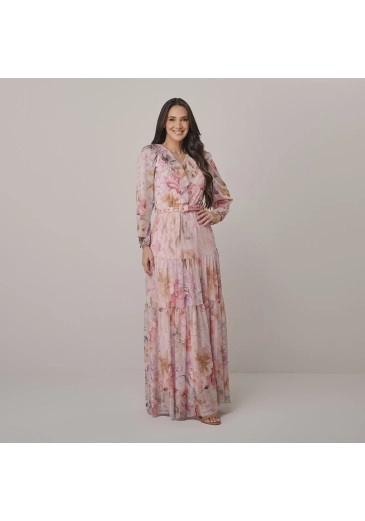 Vestido Debora Em Tule Rosa Tata Martello Outono/Inverno 2026