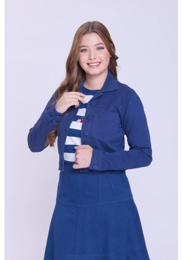 Jaqueta Iris Em Jeans Colors Azul Hapuk Outono/Inverno 2026 