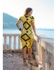 Vestido Estampa Geométrica Amarelo Boutique K