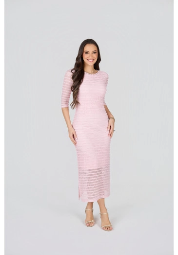 Vestido Patricia Em Renda Rosa Tata Martello Primavera/Verão 2027