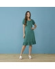 Vestido Viscose Pipoquinha Verde Tatá Martrello
