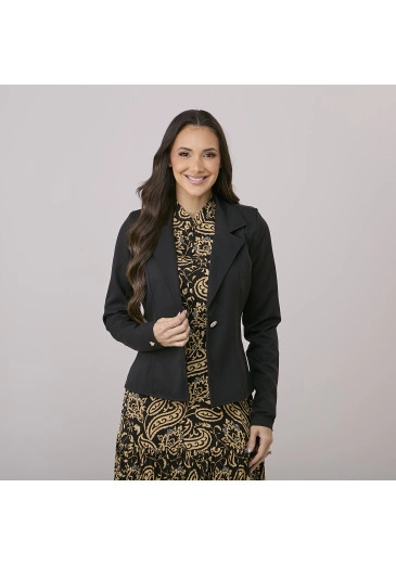 Blazer Samy Em Alfaiataria Preto Tata Martello Outono/Inverno 2026