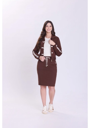 Conjunto Custódia Em Moletinho Marrom Hapuk Outono/Inverno 2026