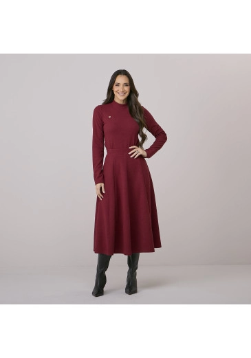 Conjunto Gisele Em Malha Marsala Tata Martello Outono/Inverno 2026