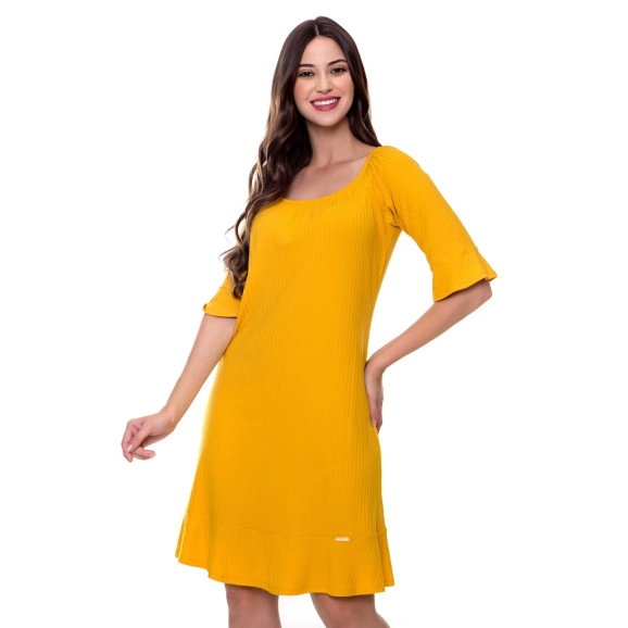 Vestido discount amarelo soltinho