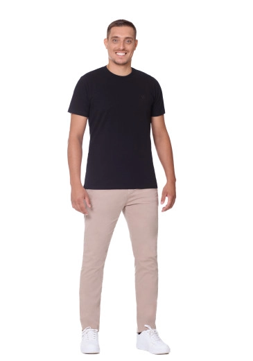 Camiseta Daniel Preto Algodão Hapuk Outono/Inverno 2025