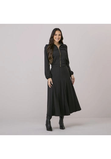 Conjunto Alane Em Alfaiataria Ronca Preto Tata Martello Outono/Inverno 2026