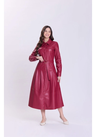 Vestido Elis Em Tecido Plano Bordo Hapuk Outono/Inverno 2026