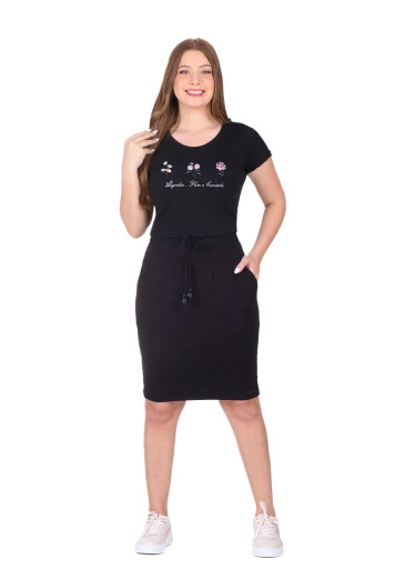 Blusa Dayse Em Malha Canelada Preta Hapuk Primavera/Verão 2026