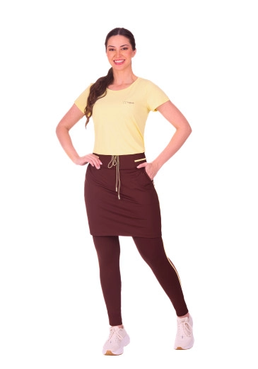 Conjunto Mia Fitness Em Malha Amarelo Hapuk Primavera/Verão 2027