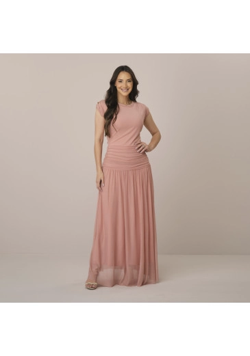 Vestido Aurora Em Tule Rose Tata Martello Outono/Inverno 2026