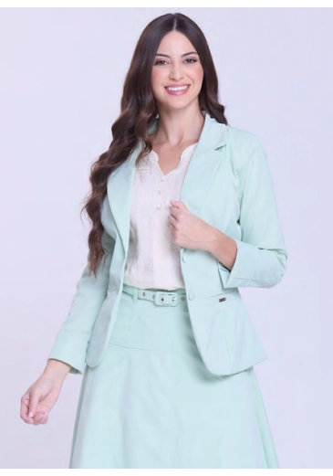 Blazer Violeta Em Alfaiataria Verde Hapuk Outono/Inverno 2026 