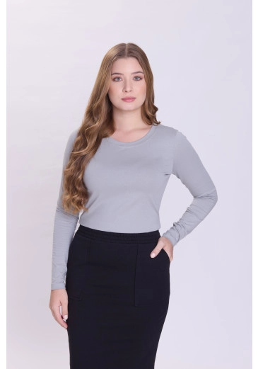 Blusa Dolores Em Malha Cinza Hapuk Outono/Inverno 2026