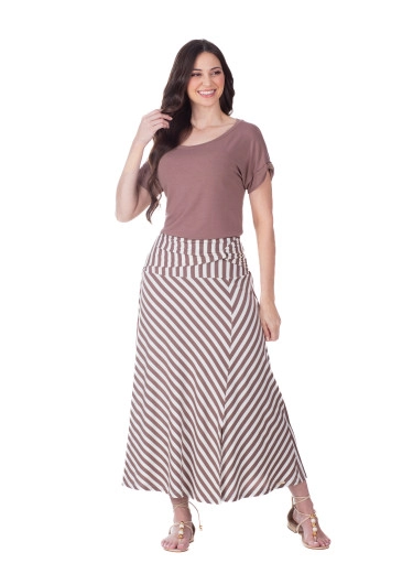 Blusa Flavia Em Malha Marrom Hapuk Primavera/Verão 2026